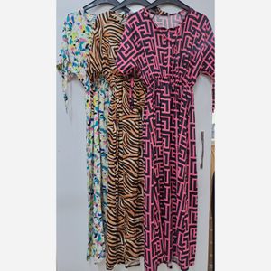 پیراهن نخی تایلندی آستین بندی