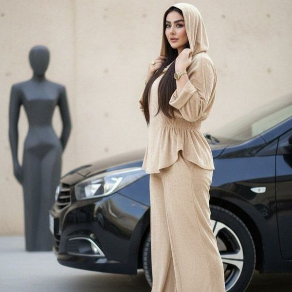 ست زنانه مخمل کبریتی طرح دلبر