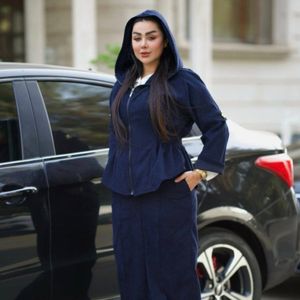 ست زنانه مخمل کبریتی طرح دلبر