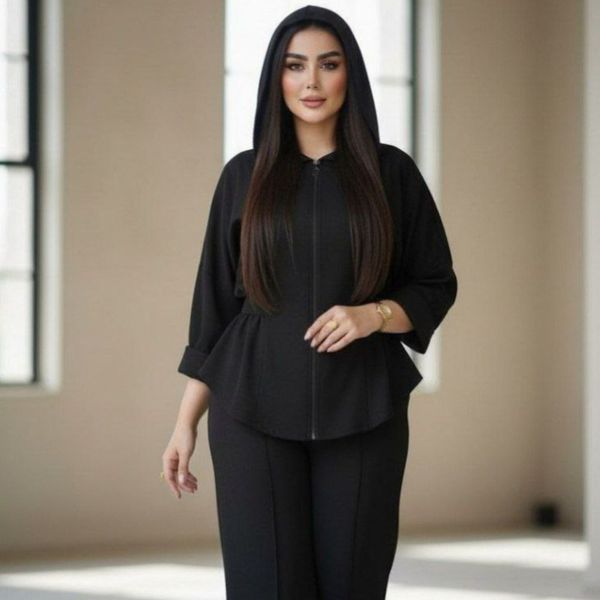 ست زنانه مخمل کبریتی طرح دلبر