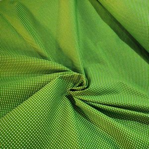 قیمت پارچه آشپزخانه زمینه سبز و خال ریز عرض 2 متر