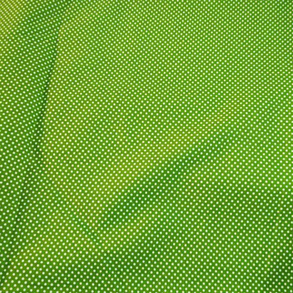 قیمت پارچه آشپزخانه زمینه سبز و خال ریز عرض 2 متر