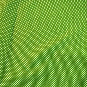 پارچه آشپزخانه زمینه سبز و خال ریز عرض 2 متر