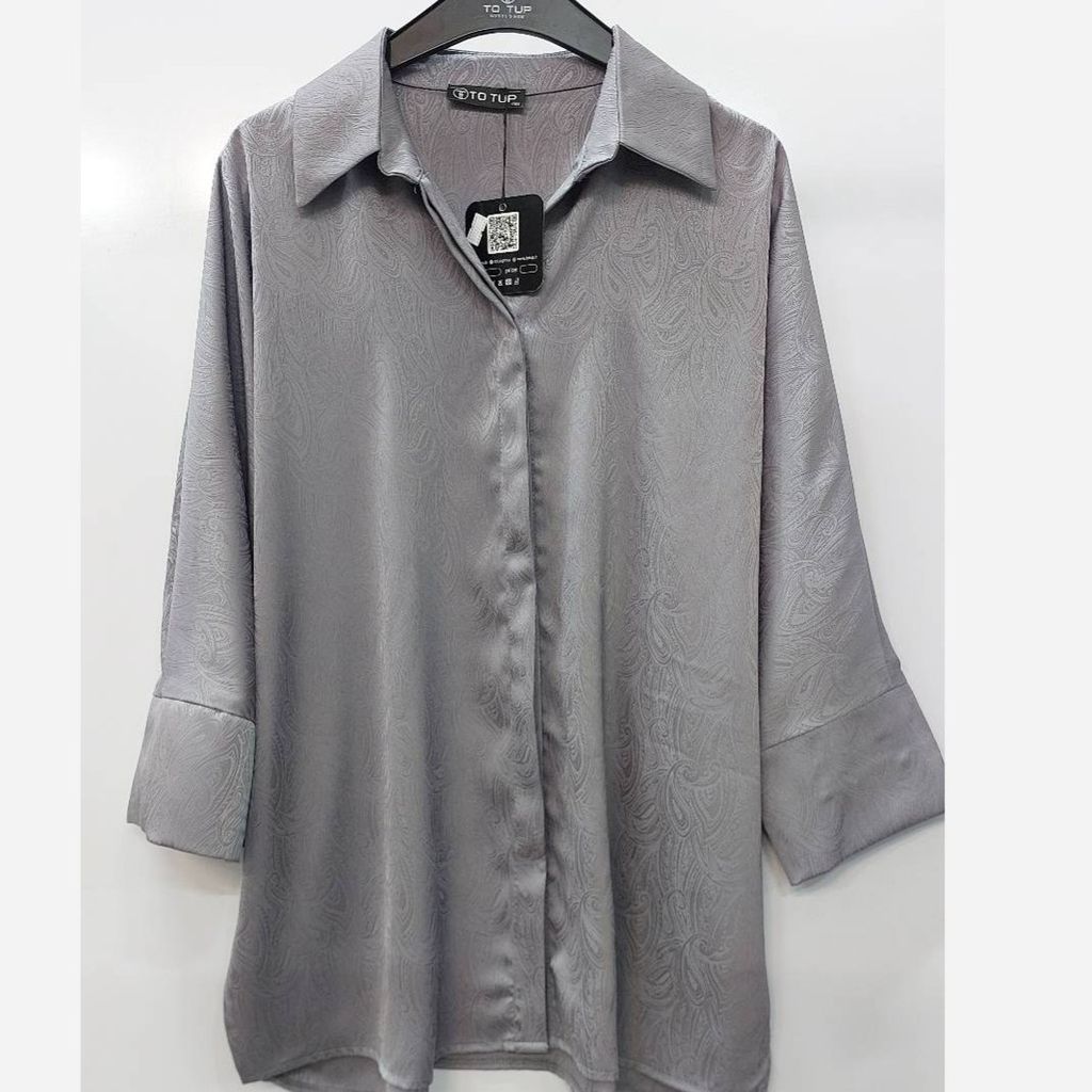 خرید انلاین شومیز ساتن بته جقه