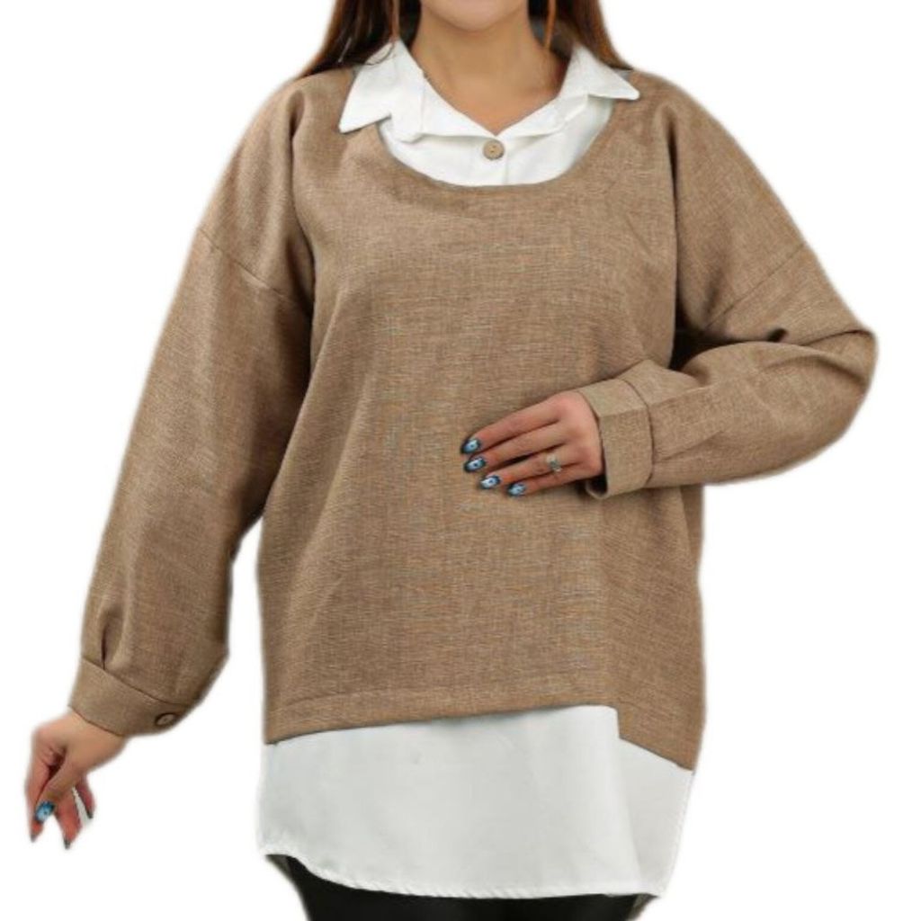 خرید اینترنتی بلوز یقه دار خنک 