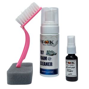 خرید آنلاین اسپری پاک کننده کیف و کفش فک Fok