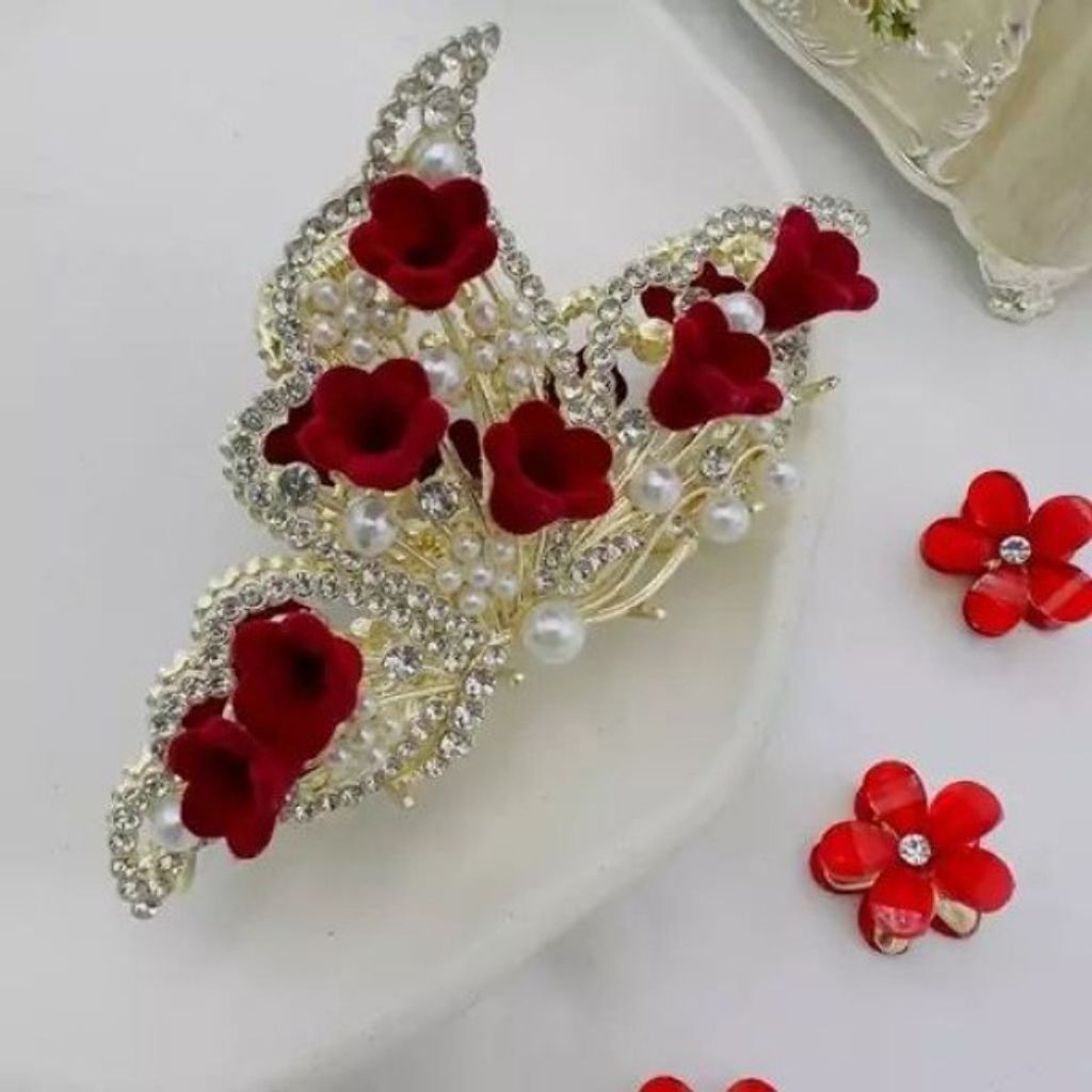 قیمت کلیپس مجلسی پرنگین گل رز