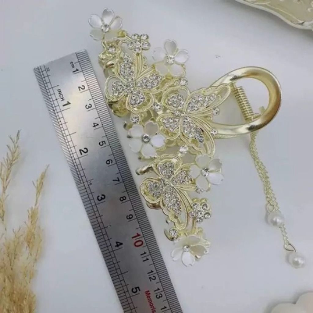 خرید اینترنتی کلیپس مجلسی پروانه شکوفه سفید