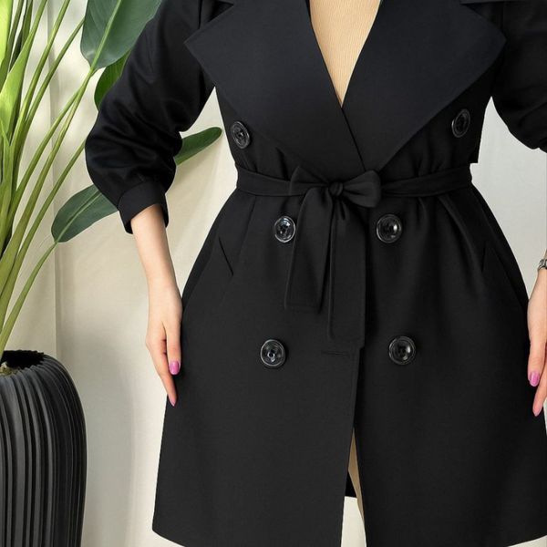 مانتو بارونی زنانه طرح نیکا