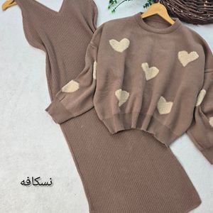 مشخصات ست زنانه بافت طرح قلب