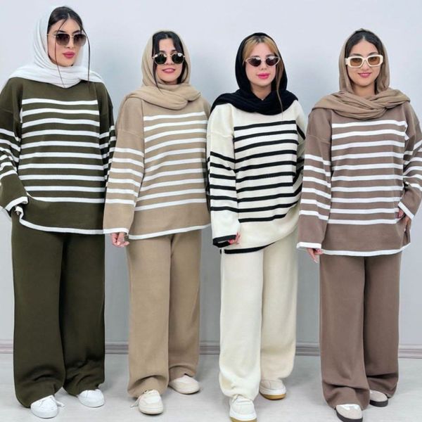 ست بلوز شلوار بافت زنانه طرح کاتلین