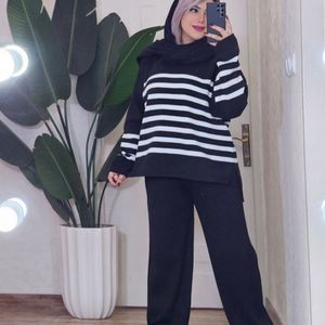 خرید آنلاین ست بلوز شلوار بافت زنانه طرح کاتلین