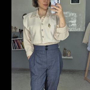 خرید آنلاین جلیقه بافت کراپ زنانه 🍁