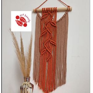 دیوارکوب جوانه مکرومه بافی مدرن طرح نهال