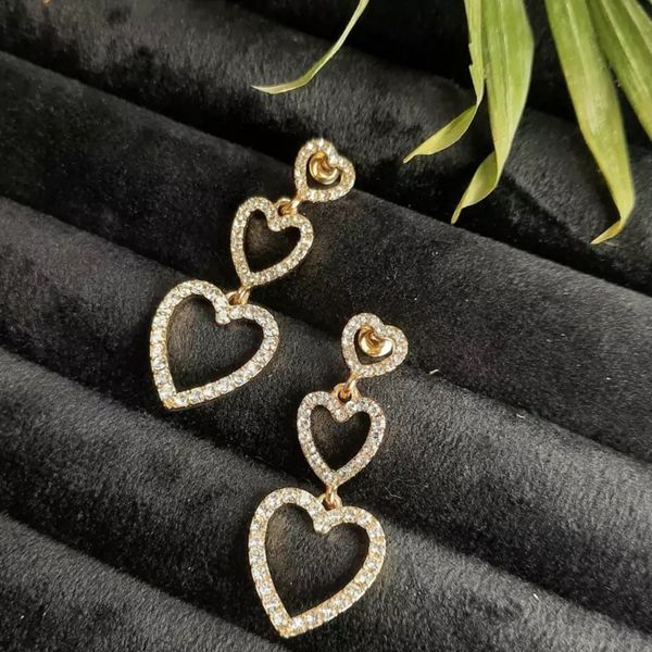 گوشواره آویز زنانه مدل قلب - accessory_vay - Gosh 026