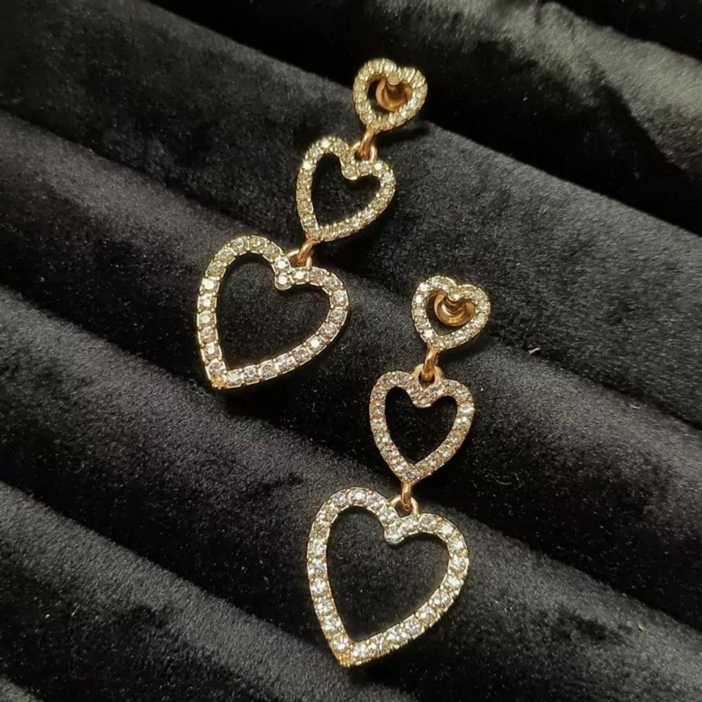 خرید انلاین گوشواره آویز زنانه مدل قلب - accessory_vay - Gosh 026