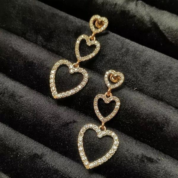 گوشواره آویز زنانه مدل قلب - accessory_vay - Gosh 026