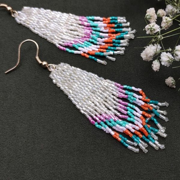 گوشواره آویز زنانه مدل گلیم - accessory_vay - Gosh 027