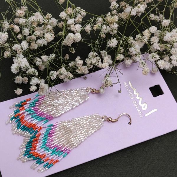 گوشواره آویز زنانه مدل گلیم - accessory_vay - Gosh 027