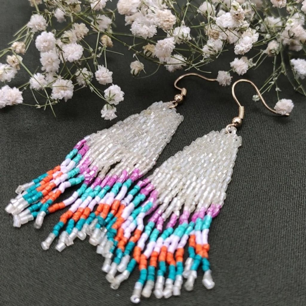 قیمت ارزان گوشواره آویز زنانه مدل گلیم - accessory_vay - Gosh 027