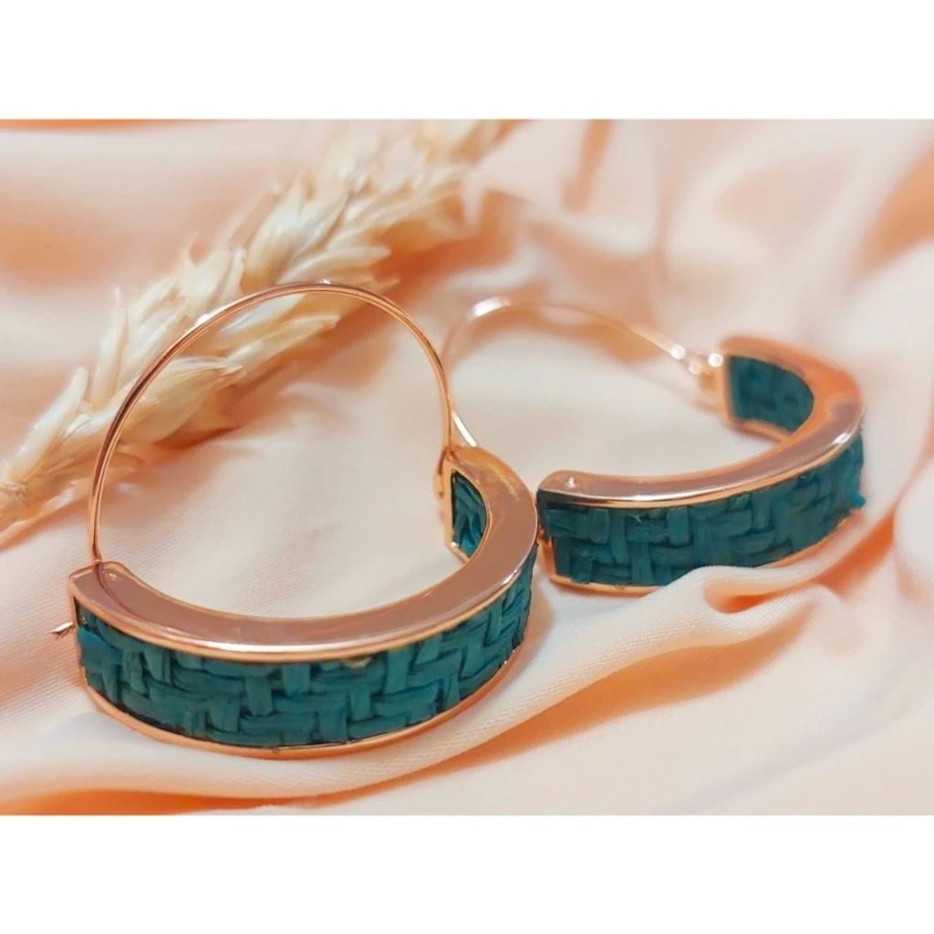 خرید اینترنتی گوشواره حلقه ای زنانه مدل حصیری - accessory_vay - Gosh 030