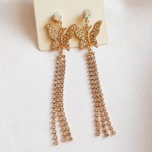 گوشواره آویز میخی زنانه مدل پروانه - accessory_vay - Gosh 034