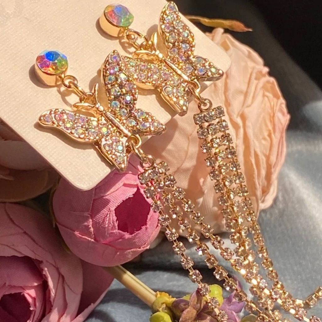 خرید آنلاین گوشواره آویز میخی زنانه مدل پروانه - accessory_vay - Gosh 034