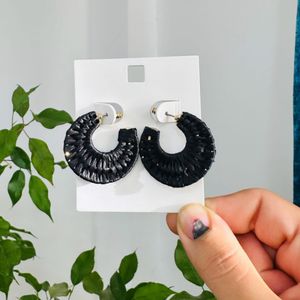 قیمت ارزان گوشواره میخی زنانه مدل حصیری - accessory_vay - Gosh 037