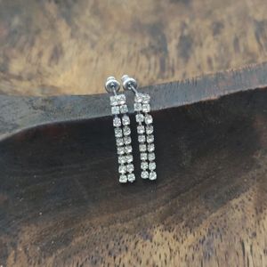 قیمت گوشواره میخی زنانه مدل آویز نگینی - accessory_vay - Gosh 038