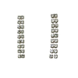 گوشواره میخی زنانه مدل آویز نگینی - accessory_vay - Gosh 038