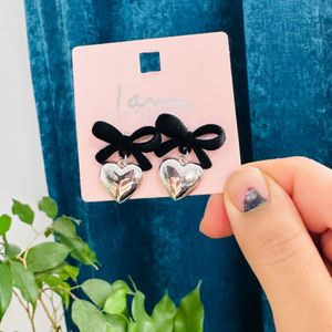 قیمت ارزان گوشواره میخی زنانه مدل قلب - accessory_vay - Gosh 040