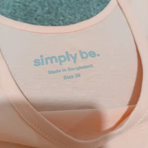 خرید انلاین تاپ تمام نخ پنبه سایز بزرگ وارداتی گلبهی