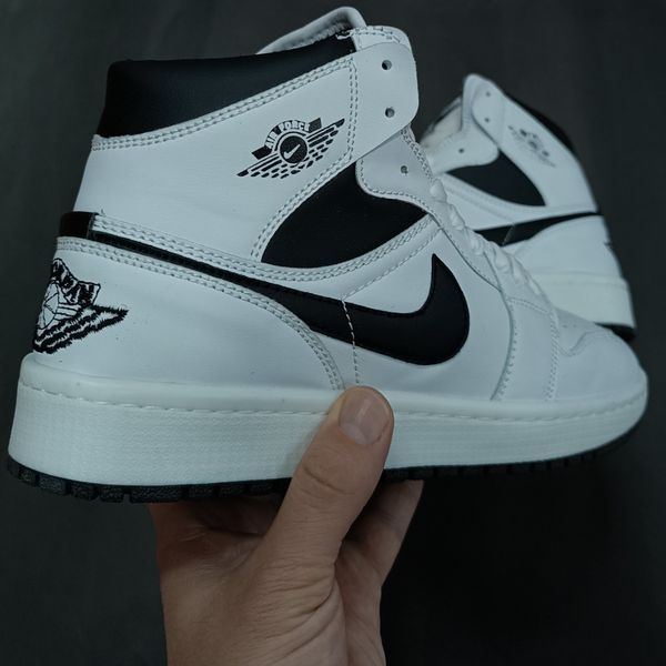 کتونی مردانه جردن 1 ساقدار سفید مشکی