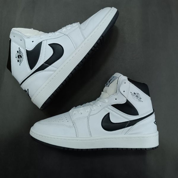 کتونی مردانه جردن 1 ساقدار سفید مشکی