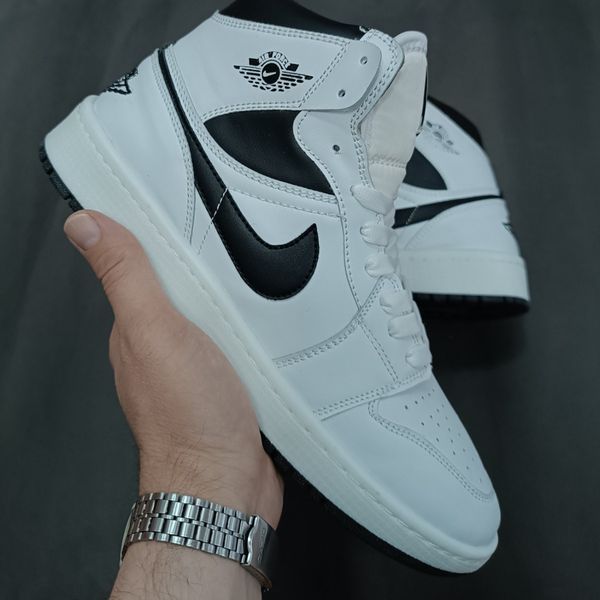 کتونی مردانه جردن 1 ساقدار سفید مشکی