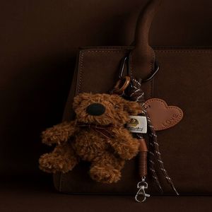 خرید انلاین اویز کیف و کلید زنانه مدل خرس از جنس پولیشی و چرم