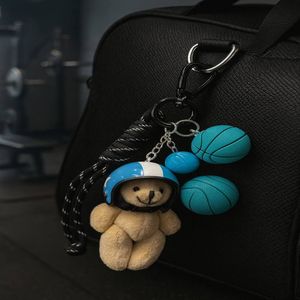 خرید آنلاین اویز کیف و کلید زنانه مدل خرس کلاه دار از جنس پولیشی و چرم