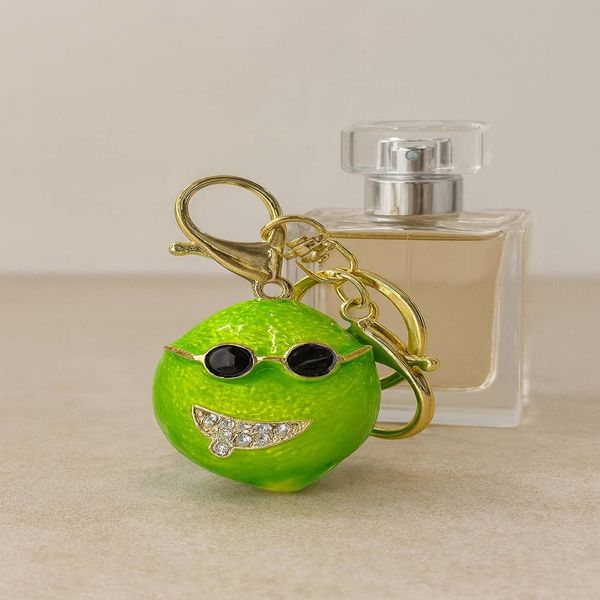 جا کلیدی و اویز کیف زنانه نگین دار مدل لیمو از جنس فلزی