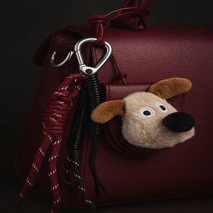 اویز کیف و کلید زنانه مدل سگ از جنس پولیشی و چرم