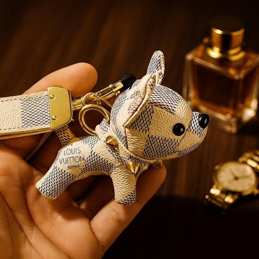 قیمت جا کلیدی و اویز کیف سگ مدل لویی ویتون از جنس چرم