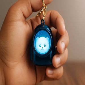 مشخصات جا کلیدی و اویز کیف چراغ دار مدل گربه از جنس پلاستیک