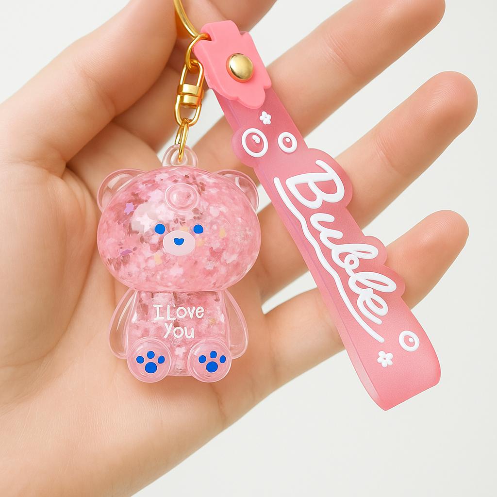 قیمت جا کلیدی و اویز کیف اکواریومی مدل خرس از جنس یراق استیل