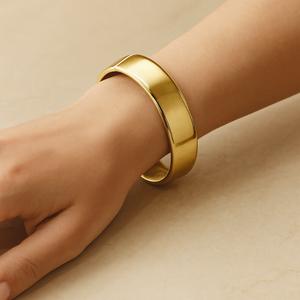 قیمت ارزان دستبند زنانه بنگل فانتزی مدل ایینه ای از جنس ابکاری رادیوم