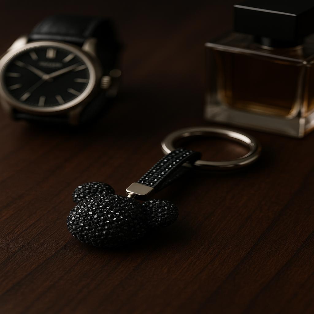 مشخصات جا کلیدی فول نگین مدل میکی موس از جنس یراق استیل