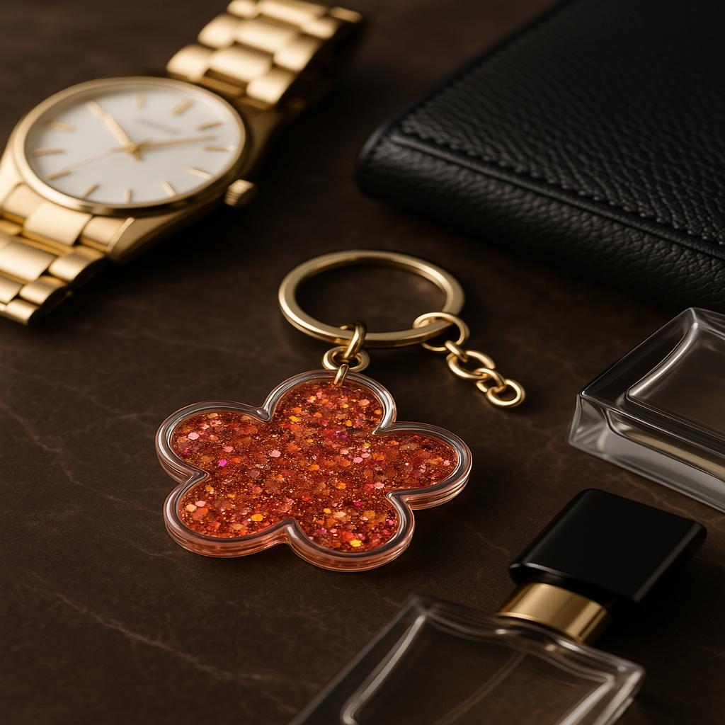 خرید آنلاین جا کلیدی اکواریومی مدل گل از جنس پلاستیک فشرده