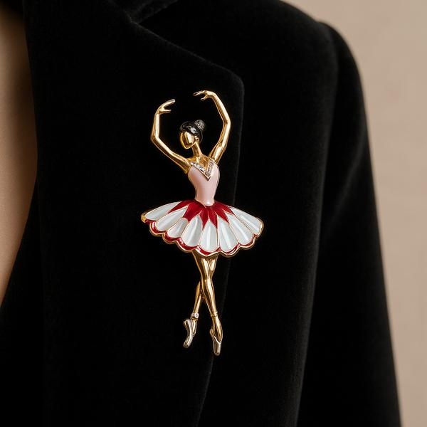 سنجاق سینه زنانه مدل بارلین از جنس ابکاری رادیوم