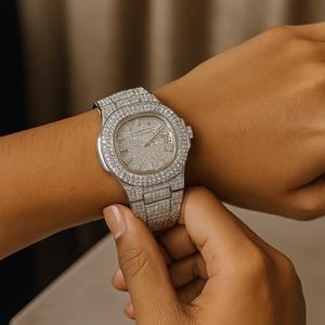 مشخصات ساعت مچی زنانه مدل فول نگین از جنس درجه 1