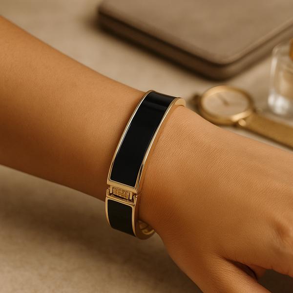 دستبند زنانه بنگل مدل میناکاری از جنس ابکاری رادیوم