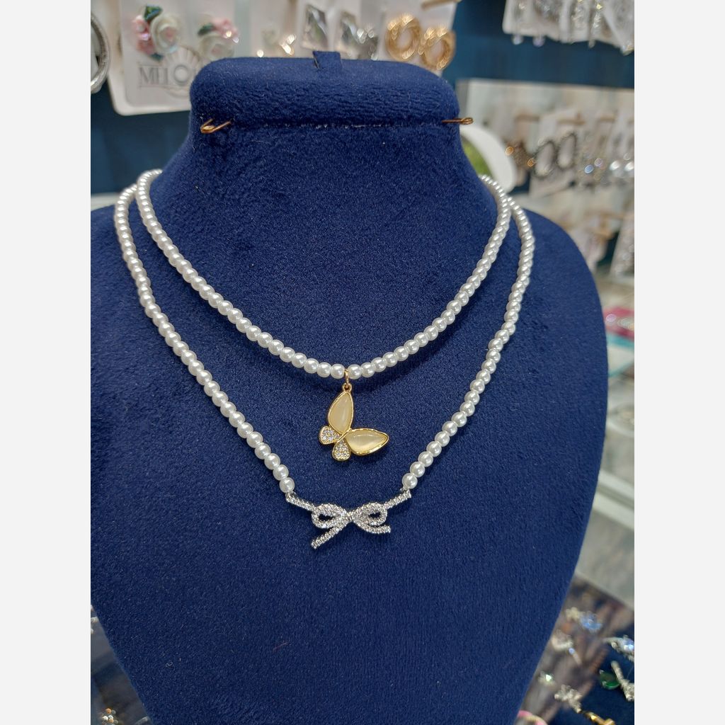 قیمت گردنبند مروارید پلاک دار