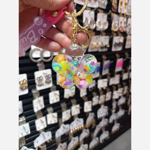 خرید اینترنتی جاکلیدی اکواریومی طرح گل